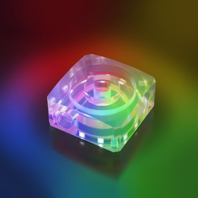 Adapter rezervuari për pompë DDC Barrow RGB, akrilik i tejdukshëm, 5VDG