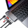 USB Hub Satechi USB-C Passthrough, i hirtë