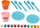 Set plasteline Play Doh LEAN Toys, 36 gjëra, makinë për forma, me ngjyra të ndryshme