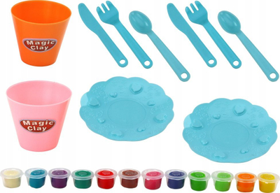 Set plasteline Play Doh LEAN Toys, 36 gjëra, makinë për forma, me ngjyra të ndryshme