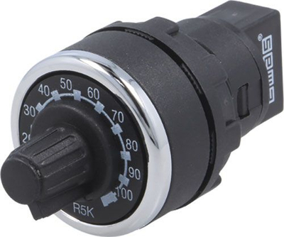 Potenciometër Emas, 1 kOhm, 1.5 W, i zi