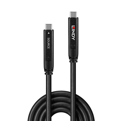 Kabllo USB Lindy USB C në USB C, 10 m, USB 3.2 Gen 1, e zezë