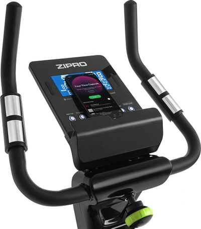 Biçikletë elektro-magnetike për ushtrime Zipro Rook, iConsole +, gri / jeshile