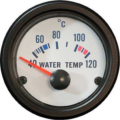 Matës temperature uji Auto Gauge TRW, 52mm, analog, me sensor