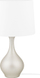 Lampë tavoline SALLA Table Lamp, bazë metalike, abazhur tekstili, e artë e bardhë