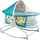 Djep kalamajsh 2 në 1 Bassinet, me tinguj, me lodra varëse, blu