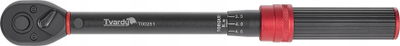 Çelës momenti Tvardy T00251, 1/4", 2‑14 Nm, i zi me të kuqe