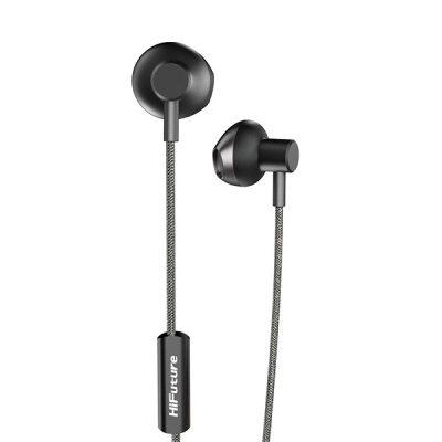 Kufje in ear HiFuture Mi5, USB C, drejtues 14 mm, të zeza