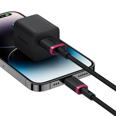 Kабел за полнење Baseus Dura Cable, 1m, 2.4A, црвено-црн