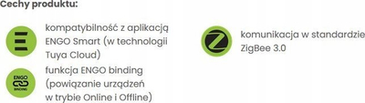 Rele inteligjente EREL 16ZB, ZigBee 3.0, 16A, e bardhë