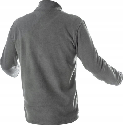 Bluzë pune fleece Hoegert Pasader, 100% poliester, me zinxhir, gri e errët