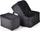 Set shporta organizuese Mondex Sara, 3 copa, velvet, të zeza