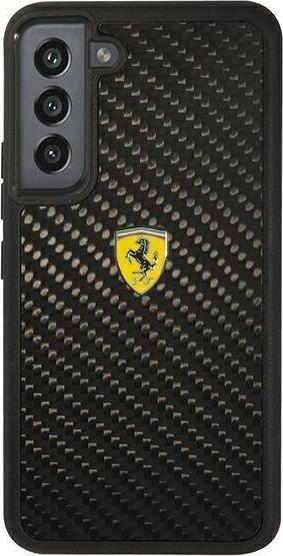 Futlle telefoni Ferrari On Track Real Carbon FEHCS22SFCAK, për Samsung Galaxy S22, e zezë