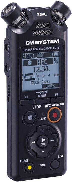 Diktafon Olympus LS-P5, i zi
