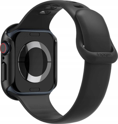 Kapak ore Spigen Thin Fit, për Apple Watch Series 10 46mm, polikarbonat, i zi