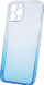 Kapak Ombre për Samsung Galaxy A14, TPU 2mm, transparent me gradient blu