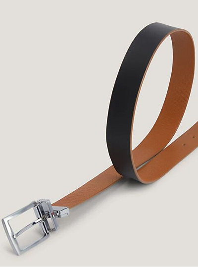 Rrip lëkure për meshkuj Tommy Hilfiger, i kaltër/kaftë