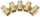 Konektor me fije i dyfishtë Forsage F-MM04/04K, 1/4" x 1/4", set 5 copë, bronzi