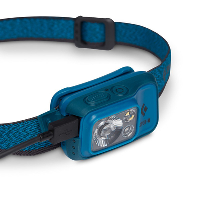 Llambë koke Black Diamond Spot 400 R, 400 lumens, bateri Li Ion e rikarikueshme, e zezë