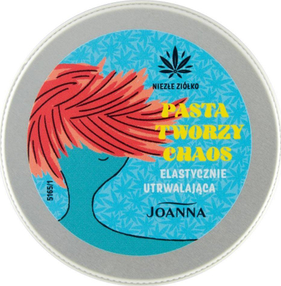 Pasta për flokë Joanna Niezłe Ziółko Creates Chaos, fiksim i butë elastik, me ekstrakt kërpi