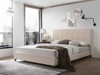 Dyshek memory foam King Size, 160x200cm, fortësi e mesme, i bardhë me gri