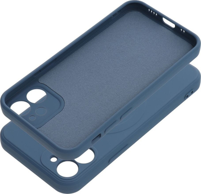 Maskë silikoni OEM me MagSafe për iPhone 12 Mini, mbrojtëse, blu