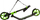 PB Ornament Урбан Тротинет, 230 mm, Зелен