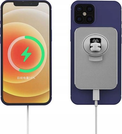 Mbajtës makine me karikues wireless MagSafe 15W, magnetik, i bardhë