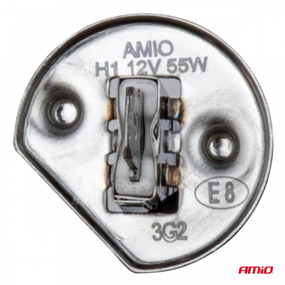Llambë halogjene AMiO 03359 H1, 12V, 55W, Super White