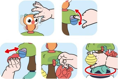 Lodër dridhëse me vakum Magic Rattle, për bebe 6m+, shumëngjyrëshe