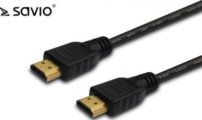 Kabllo Savio Elmak HDMI - HDMI, 2 m, e zezë