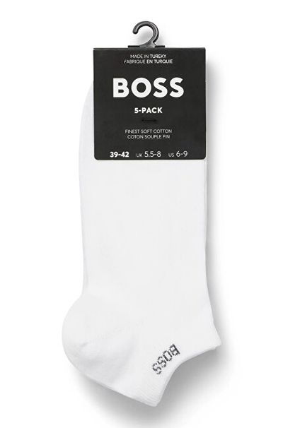 Çorape BOSS Bodywear Trainer, 5 palë, të zeza dhe të bardha