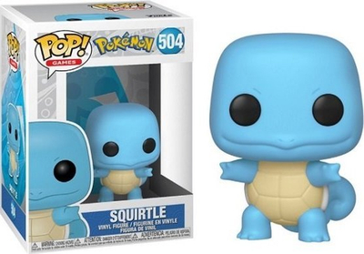 Figurë vinili Funko POP Pokemon Squirtle 504, koleksionuese, blu
