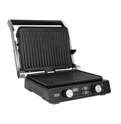 Grill elektrik TEESA TSA3239, 2100W, pllaka që s’ngjisin, gri