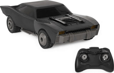 Makinë lodër me pult DC The Batman Turbo Boost Batmobile, shkallë 1:15, funksion turbo, e zezë
