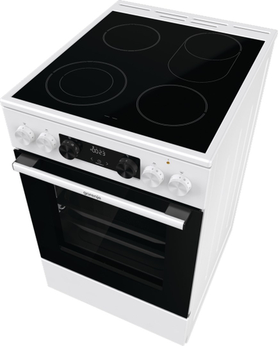 Shporet me qelq keramik Gorenje GECS5C70WA, 70L, AirFry dhe ExtraSteam, i bardhë