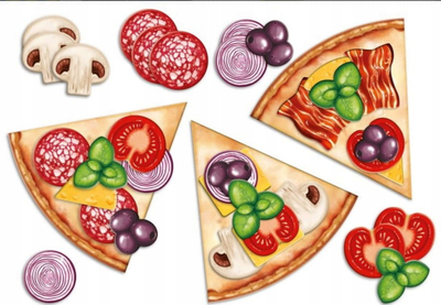 Друштвена игра Granna Pizza, едукативна, за деца 2-4 години, шарена