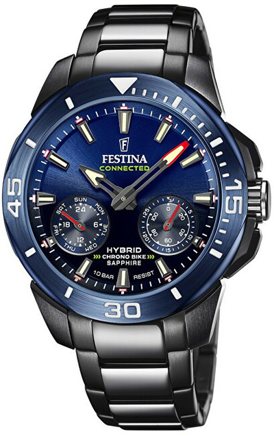 Orë dore + rrip silikoni rezervë Festina Connected Chrono Bike Hybrid Special Edition 20647/1