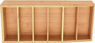 Rrafsh bambuje për erëza Bamboo Spice Rack, 36x14 cm, bambu, kafe natyrale