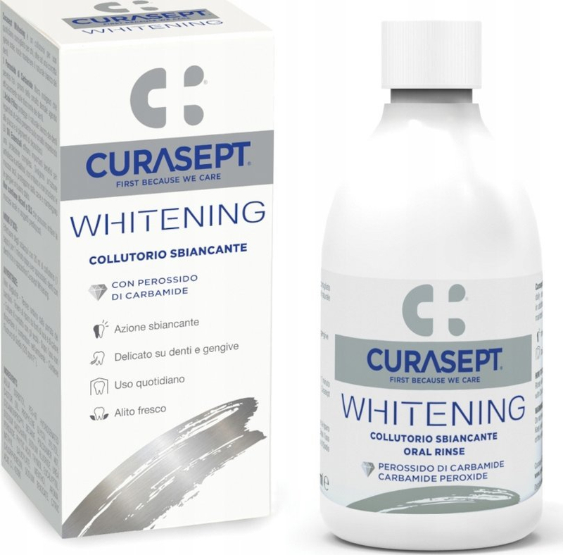 Shpëlarës oral Curasept Whitening Mouthwash, 300ml, pa alkool