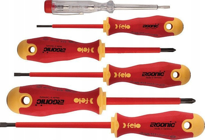 Set kaçavidash të izoluara FELO 41396399 ERGONIC, VDE, me testues tensioni