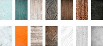 Tavolinë fotografike Puluz Shadowless Studio, 2x 42x29cm, 14 sfond fotografik, e bardhë