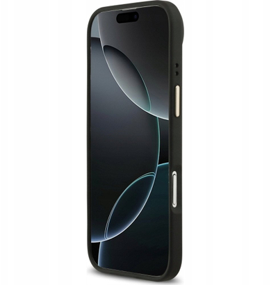 Kapak Guess Hardcase 4G Classic MagSafe, për iPhone 17 Air, lëkurë eco, i zi