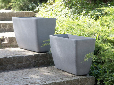 Set vazo lulesh BARIS Stone, 74 cm, 2 copa, gri