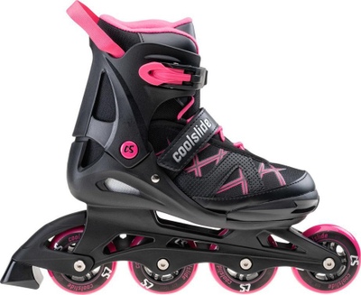 Patina inline Coolslide Nachos YG Jr, ABEC-7, për kalamaj deri 60 kg, rozë me të zezë