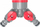 Tee me 2 valvula AWTools AW61019, 1/2"-3/4", set 25 copë, jeshile