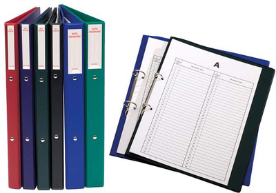 Dosje personale Biurfol TD-12-04NIEB, 2 unaza 2cm, blu