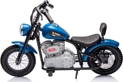 Motoçikletë elektrike për fëmijë YSCY Chopper, 1 sedilje, me pedale, e kaltër