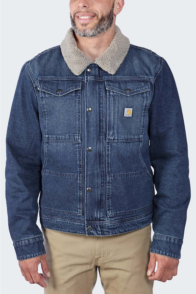 Xhaketë xhinsi Carhartt Denim Sherpa, XXL, blu