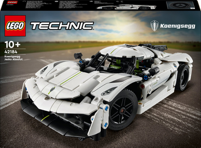 Set ndërtimi LEGO Technic Koenigsegg Jesko Absolut, 801 pjesë, hipermakinë, e bardhë